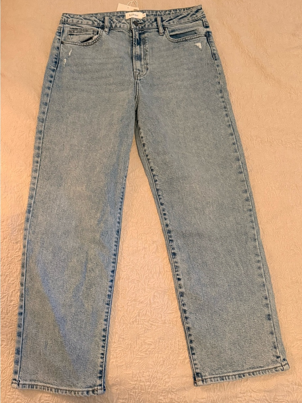 bohme Light Blue Straight-Leg Women's Jeans